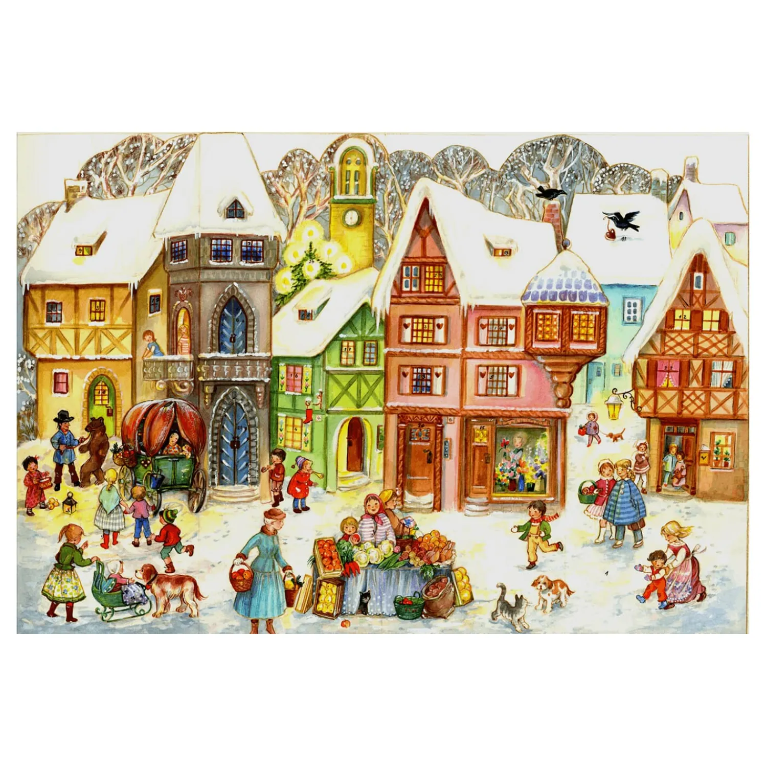 Adventsdeko & Kalender-Adventskalender "Markttag"
