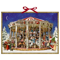 Adventsdeko & Kalender-Adventskalender "Nostalgisches Weihnachtskarussell"