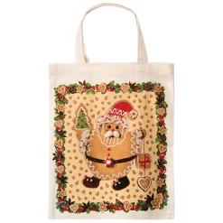 Zubehör & Ersatzteile|Tischdeko-Baumwolltasche "Lebkuchenzeit", klein