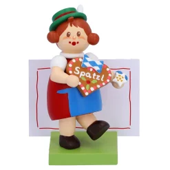 Käthes Original Deutschland Motive|Bayern Motive-Bayerin mit Herz "Spatzl"