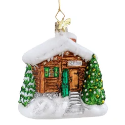 Poesie in Glas Weihnachtskugeln Aus Glas-Berghütte