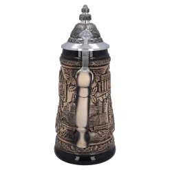 Deutschland Motive|Bierkrüge-Bierkrug mit Zinndeckel 