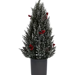 Standfiguren|Wohndeko-Bäumchen mit roten Beeren, Standfigur