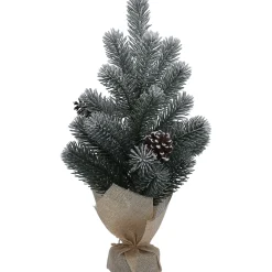 Wohndeko-Bäumchen mit Zapfen, Standfigur