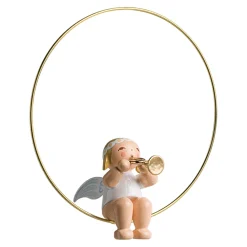 WENDT & KÜHN Wendt & Kühn Kollektion-Christbaumengel im Ring mit Trompete