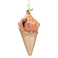 Poesie in Glas Weihnachtskugeln Aus Glas-Churros mit Schokolade, Glas-Baumbehang