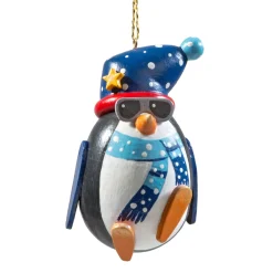 Käthes Original Christbaumschmuck Holz-Cooler Pinguin