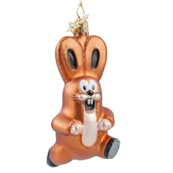 Poesie in Glas Der Kleine Maulwurf „Krtek”|Weihnachtskugeln Aus Glas-Der Hase "Zajíc"