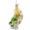 Poesie in Glas Der Kleine Prinz|Weihnachtskugeln Aus Glas-Der Kleine Prinz auf Mond, Glas-Baumbehang