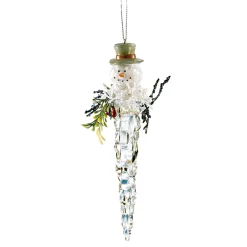 Baumschmuck Aus Acrylglas|Hängedeko-Eiszapfen mit Schneemann