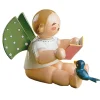 WENDT & KÜHN Wendt & Kühn Kollektion-Engel mit Buch und Vogel, sitzend