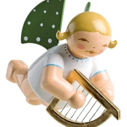 WENDT & KÜHN Wendt & Kühn Kollektion-Engel mit kleiner Harfe, schwebend