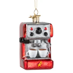 Poesie in Glas Weihnachtskugeln Aus Glas-Espressomaschine, Glas-Baumbehang