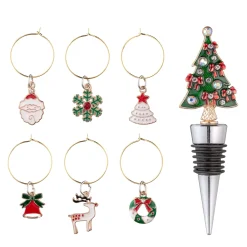 Tischdeko-Flaschenstopper-Set "Weihnachtsbaum"