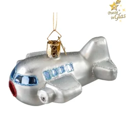 Poesie in Glas Weihnachtskugeln Aus Glas-Flugzeug