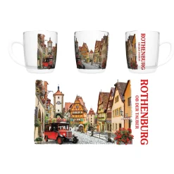 Bierkrüge|Rothenburg Motive-Henkelbecher "Silhouette Rothenburg"
