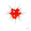 Herrnhuter Sterne Sterne-Herrnhuter Papierstern, rot/weiß, 60 cm