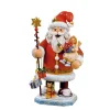 Käthes Original Räuchermänner-Holzknoddl "Weihnachtsmann mit Engel", Räuchermann
