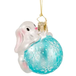 Poesie in Glas Weihnachtskugeln Aus Glas-Häschens Lieblingskugel