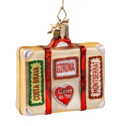 Poesie in Glas Weihnachtskugeln Aus Glas-Koffer Katalonien