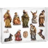 Nostalgische Weihnachtsdeko|Krippen Und Krippenfiguren-Krippenfiguren, 11-teiliges Set