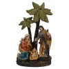 Krippen Und Krippenfiguren-Krippenszene "Heilige Familie unter Palmen"