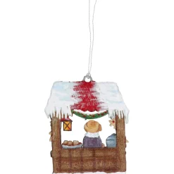 Käthes Original Baumschmuck Aus Zinn-Lebkuchenstand, Zinn-Baumbehang