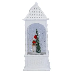 KONSTSMIDE Laternen Weihnachten-LED Schneelaterne "Winterfreunde", 27 cm