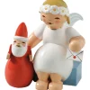 WENDT & KÜHN Wendt & Kühn Kollektion-Margeritenengel mit Weihnachtsmann, sitzend