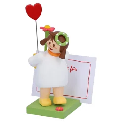 Käthes Original Käthes Original Figuren-Mädchen mit Herz und Blume "Für Dich"