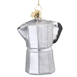 Poesie in Glas Weihnachtskugeln Aus Glas-Moka Espressokanne