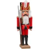 HODREWA Nussknacker Figuren-Nussknacker "Husar", rot, 36 cm