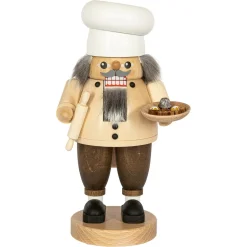 Richard Glässer Nussknacker Figuren-Nussknacker "Pfefferkuchenverkäufer", weiß