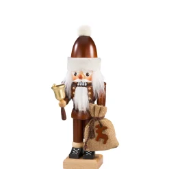 Christian ULBRICHT Nussknacker Figuren-Nussknacker "Weihnachtsmann mit Glocke", natur, 30 cm