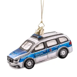 Poesie in Glas Weihnachtskugeln Aus Glas-Polizeiauto