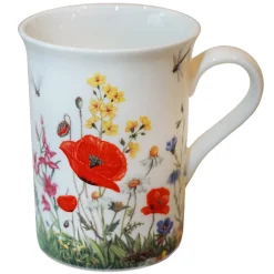 Tischdeko-Porzellan-Tasse "Klatschmohn"
