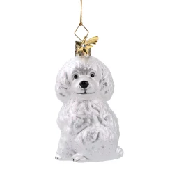 Poesie in Glas Weihnachtskugeln Aus Glas-Pudel, Glas-Baumbehang