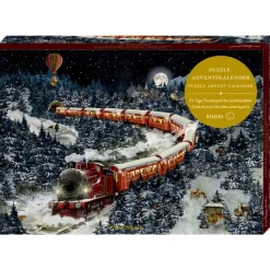 Spielzeug|Adventsdeko & Kalender-Puzzle-Adventskalender "Weihnachtsexpress"
