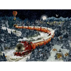 Spielzeug|Adventsdeko & Kalender-Puzzle-Adventskalender "Weihnachtsexpress"