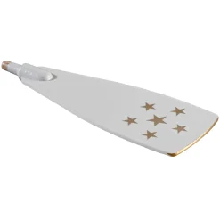 Richard Glässer Zubehör & Ersatzteile-Pyramiden-Flügel weiß mit Goldrand L 107 mm, H 33 mm