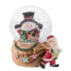 Schneekugeln Weihnachten-Schneekugel "Weihnachtsmann mit riesigem Geschenksack"