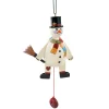 Käthes Original Christbaumschmuck Holz-Schneemann, beweglich