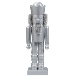 Christian ULBRICHT Nussknacker Figuren-Silberfarbener Nussknacker