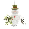 Baumschmuck Aus Acrylglas-Tannenzapfen mit Schneemann