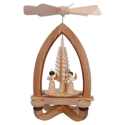 Weihnachtspyramiden-Teelichtpyramide "Engelsorchester"