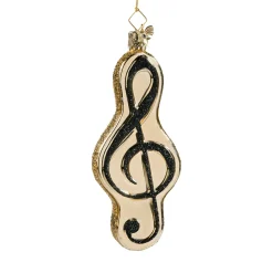 Poesie in Glas Weihnachtskugeln Aus Glas-Violinschlüssel