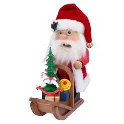 Christian ULBRICHT Räuchermänner-Weihnachtsmann mit Schlitten, Räuchermännchen