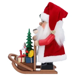 Christian ULBRICHT Räuchermänner-Weihnachtsmann mit Schlitten, Räuchermännchen