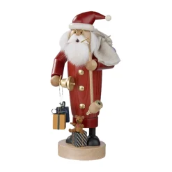 KWO Nostalgische Weihnachtsdeko|Räuchermänner-Weihnachtsmann, Räuchermännchen