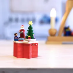 Spieluhr Weihnachten-Weihnachtsmann, Spieldose